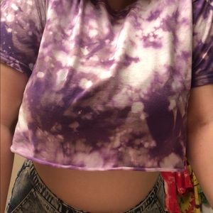 Custom Tie Dyed/ Bleached Crop Tops!